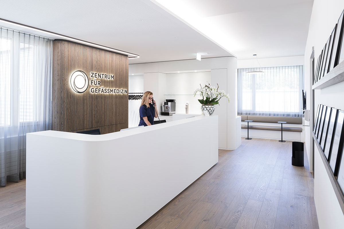 Empfang der Praxis in Baden